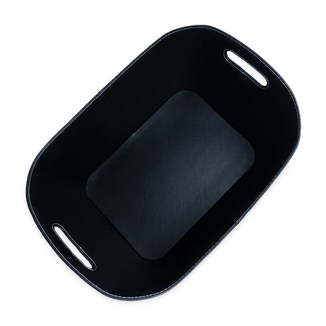 Silverflame 22" Leather Log Basket 